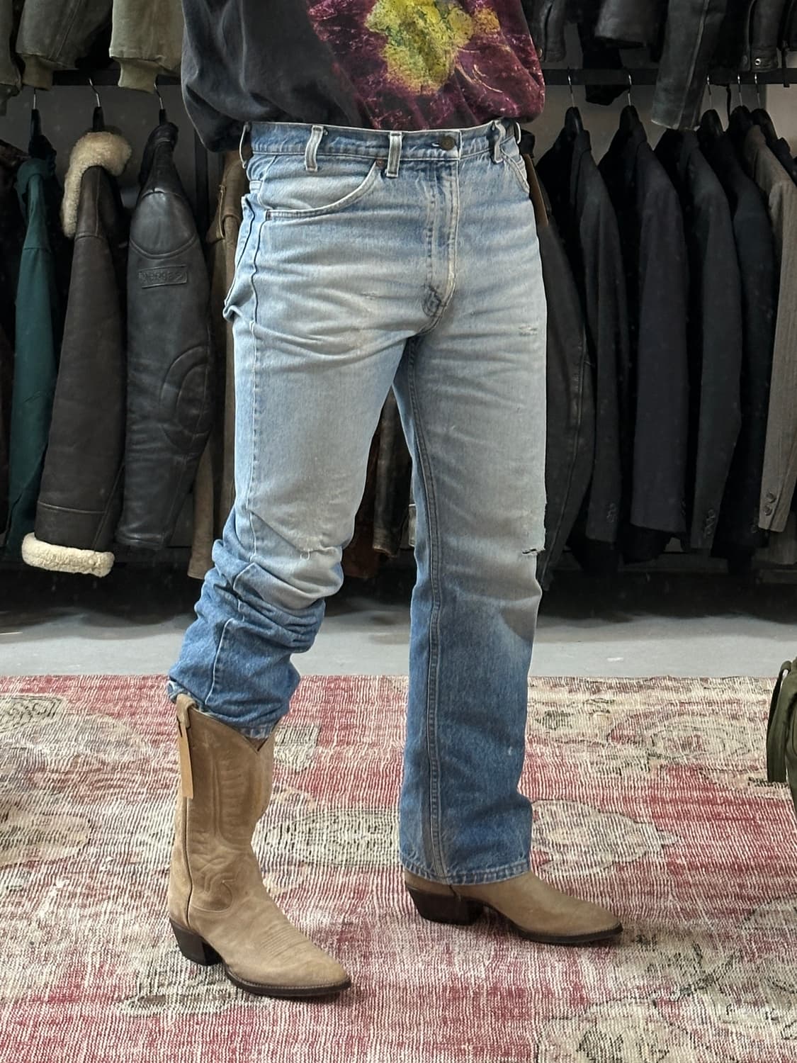 *데드스탁* 90's USA 토니라마 러프아웃 스웨이드 웨스턴 부츠 상품이미지9