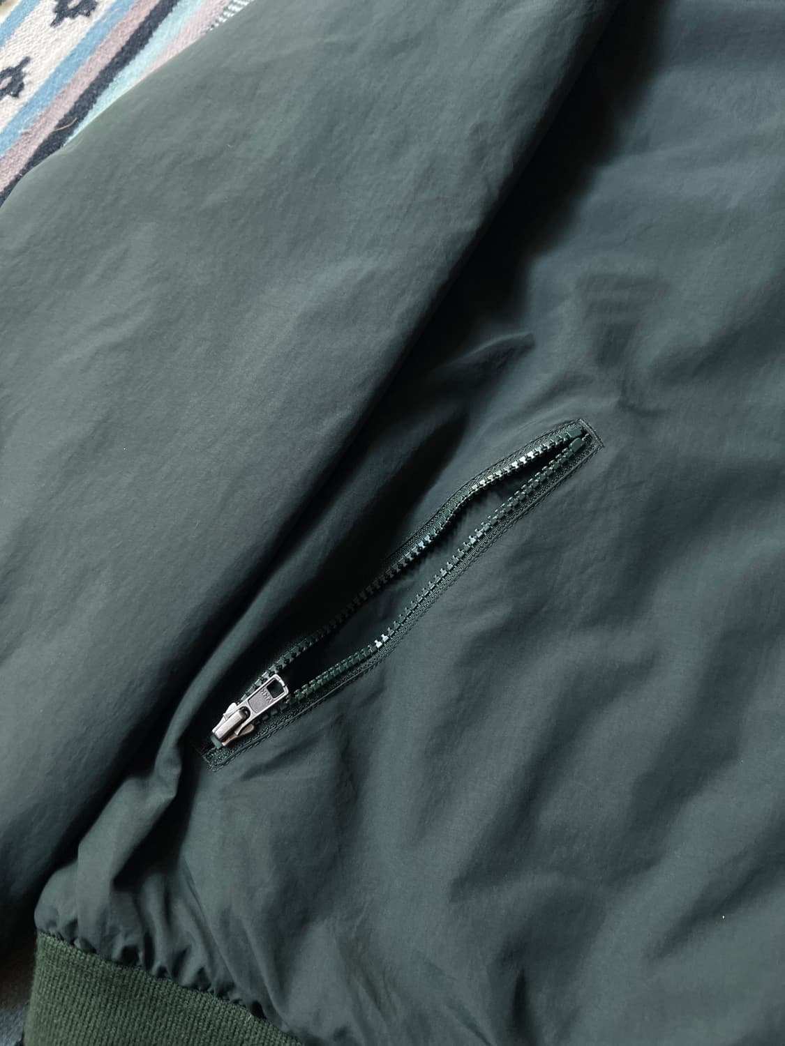 [XL]엘엘빈 USA 빈티지그린 플리스 웜업 자켓 상품이미지4