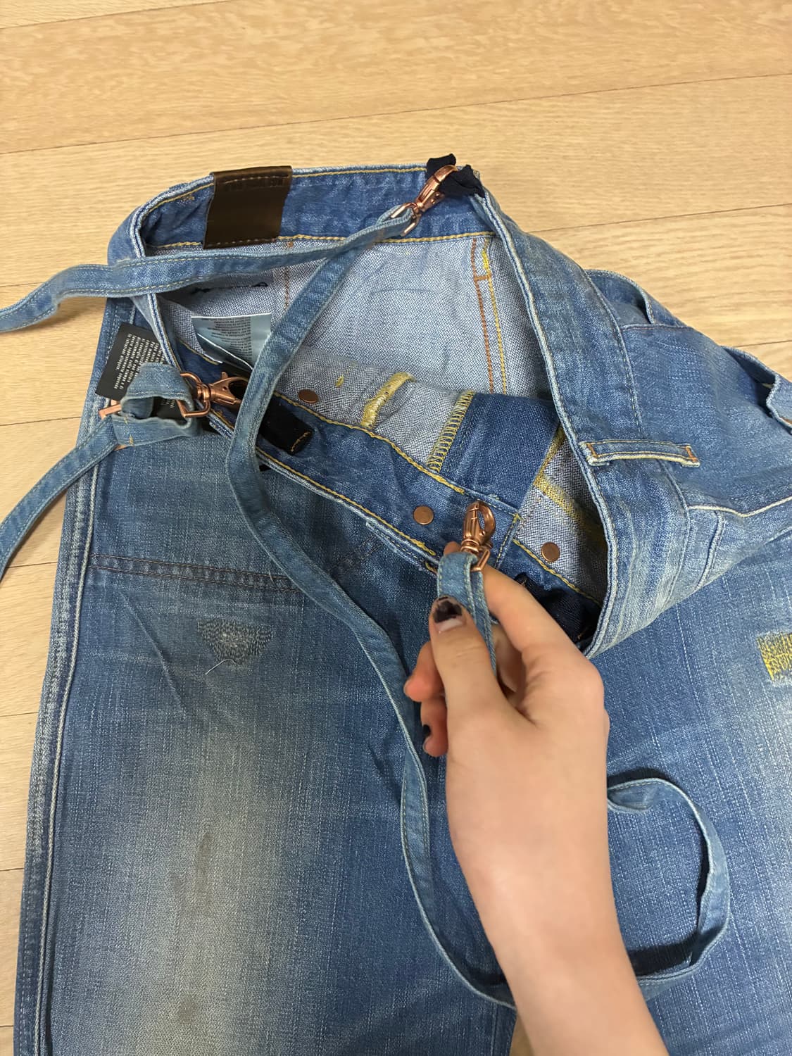 디젤 아카이브 로우라이즈 와이드팬츠 상품이미지9