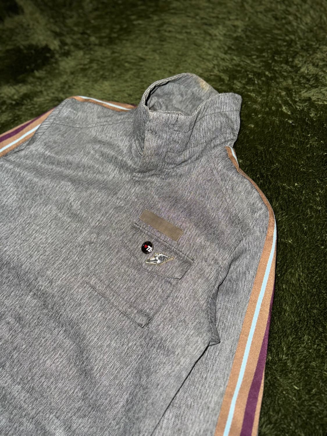 [L] 00s 나이키 투웨이 포켓 디테일 필드 헌팅 자켓 그레이 상품이미지2