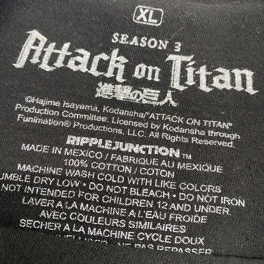 진격의거인 오피셜 애니메이션 티셔츠 상품이미지3