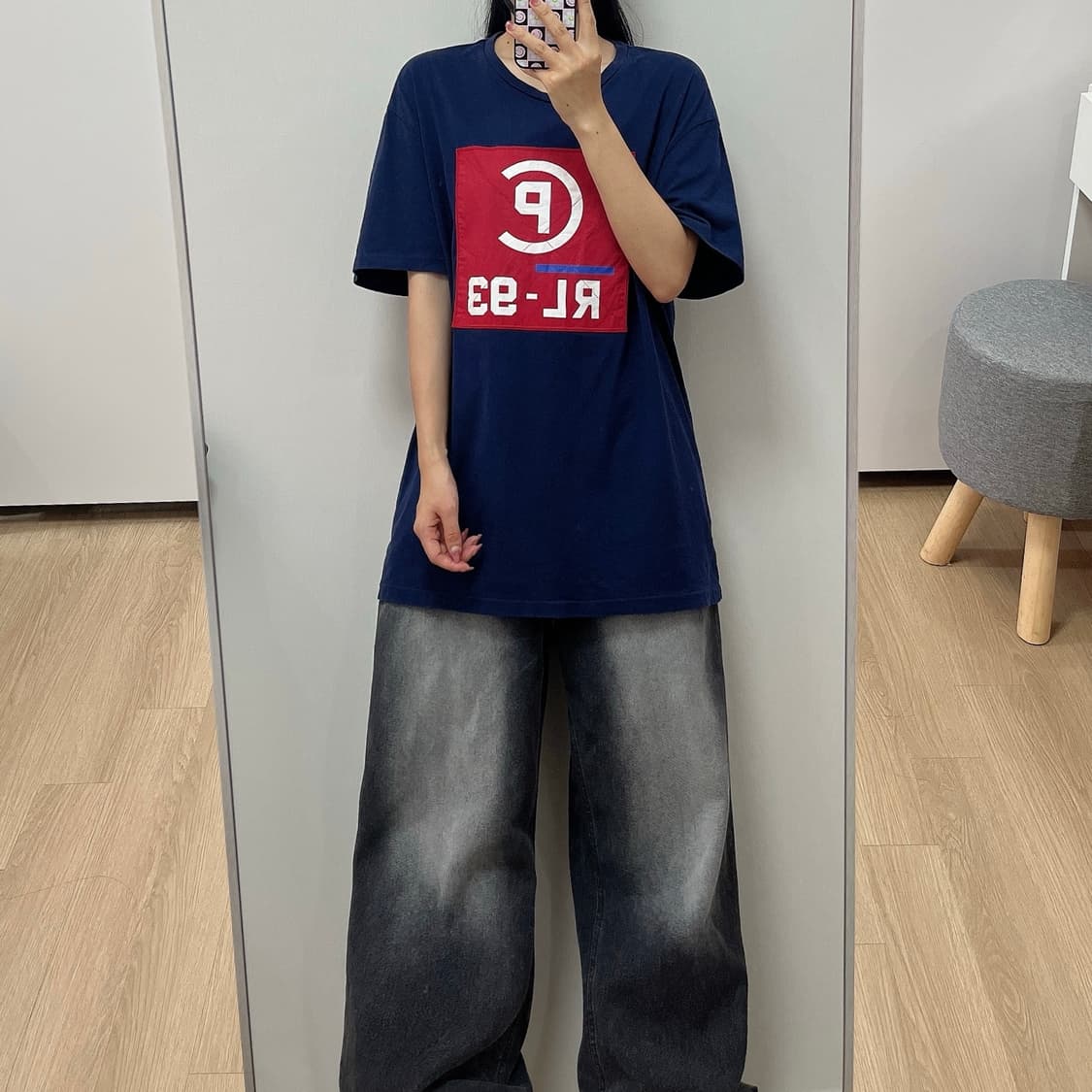 폴로 랄프로렌 CP-93 싱글스티치 네이비 반팔 티셔츠 상품이미지1