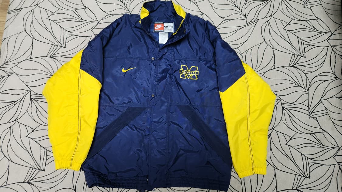 90'S 나이키 미시간 나일론 웜업 누빔자켓 L사이즈입니다 110 상품이미지1
