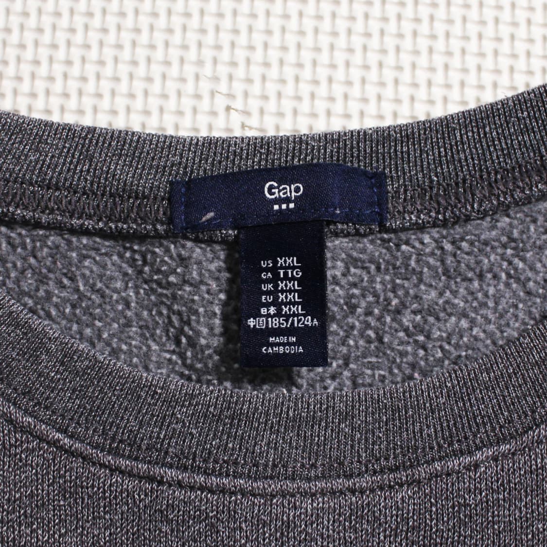 GAP 갭 그레이 기모 맨투맨 상품이미지5