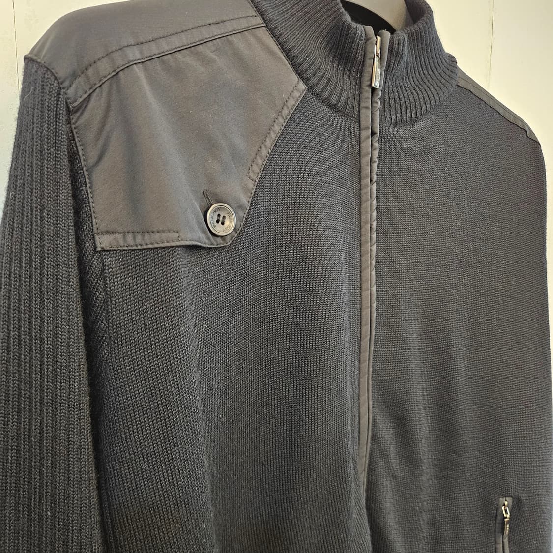 95(M)/ 실측(100)폴베이 니트 집업 자켓 상품이미지5