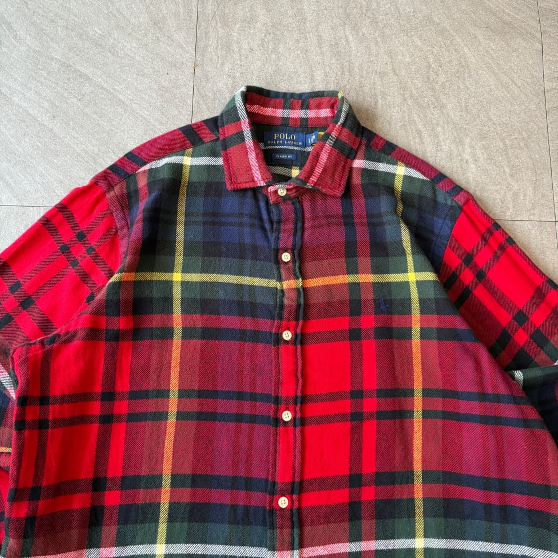 폴로 국내 정품 플란넬 해비 코튼 셔츠 상품이미지3