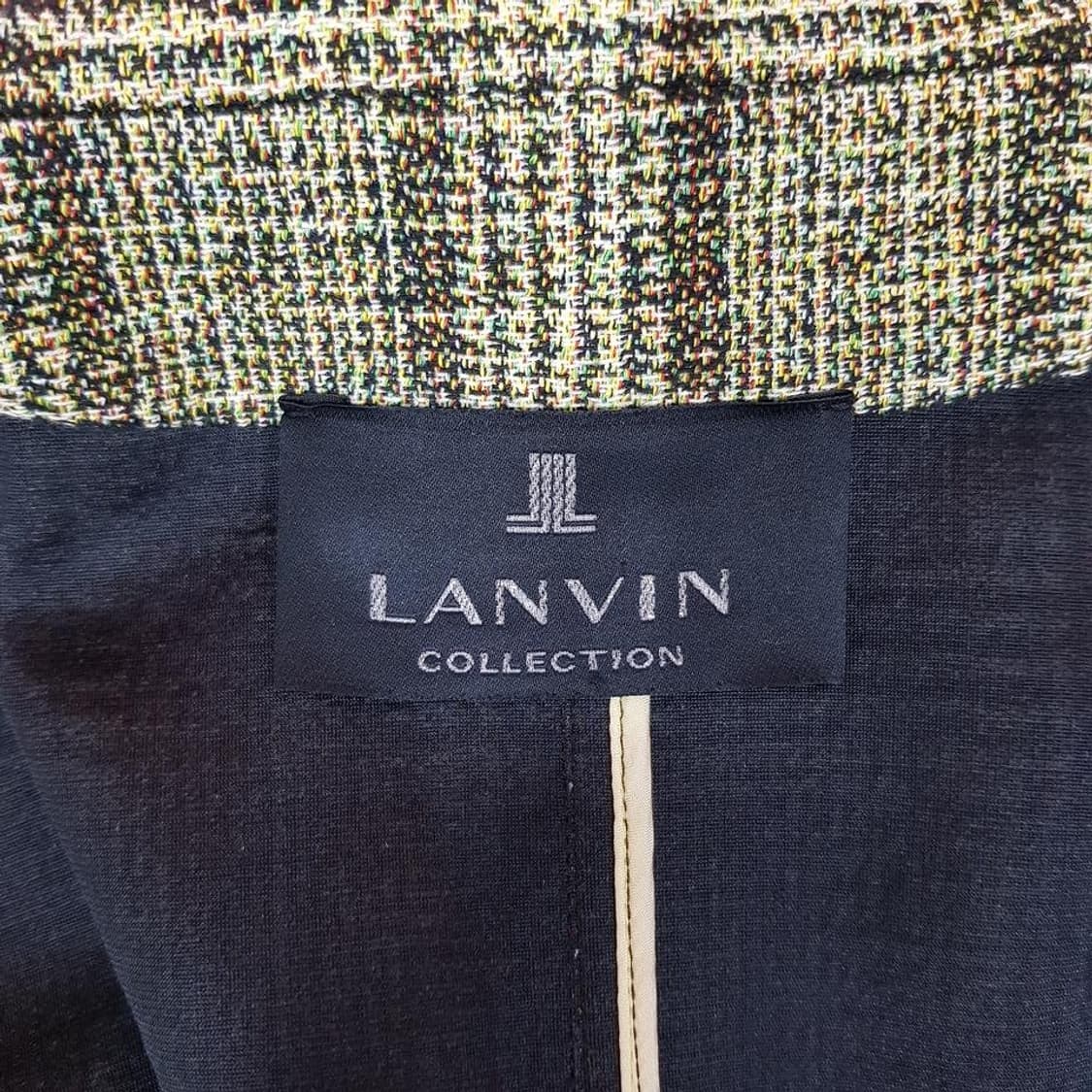 한섬 랑방 멀티 체크 배색 롱 코트 88-98-165사이즈 상품이미지6