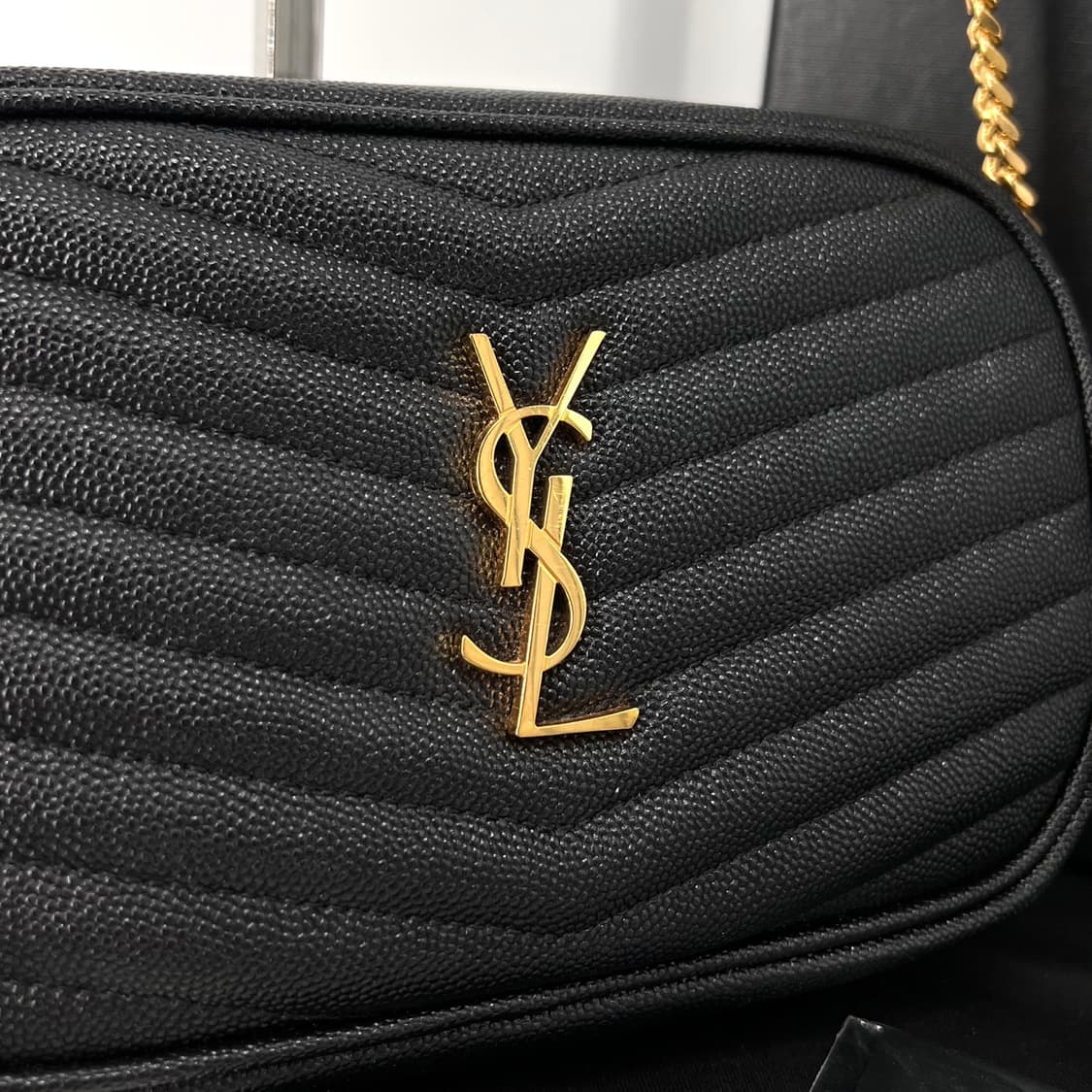 생로랑 루 미니 체인 크로스백 숄더백 블랙 (612579) 상품이미지4