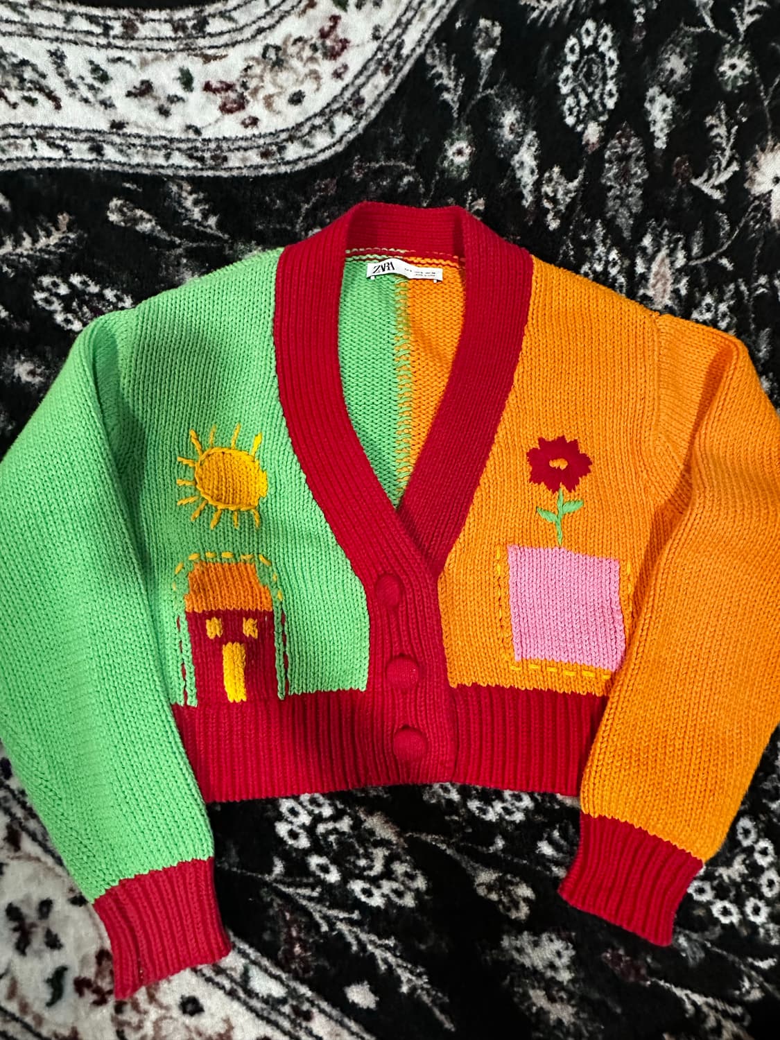 자라 컬러풀 니트 가디건 상품이미지1