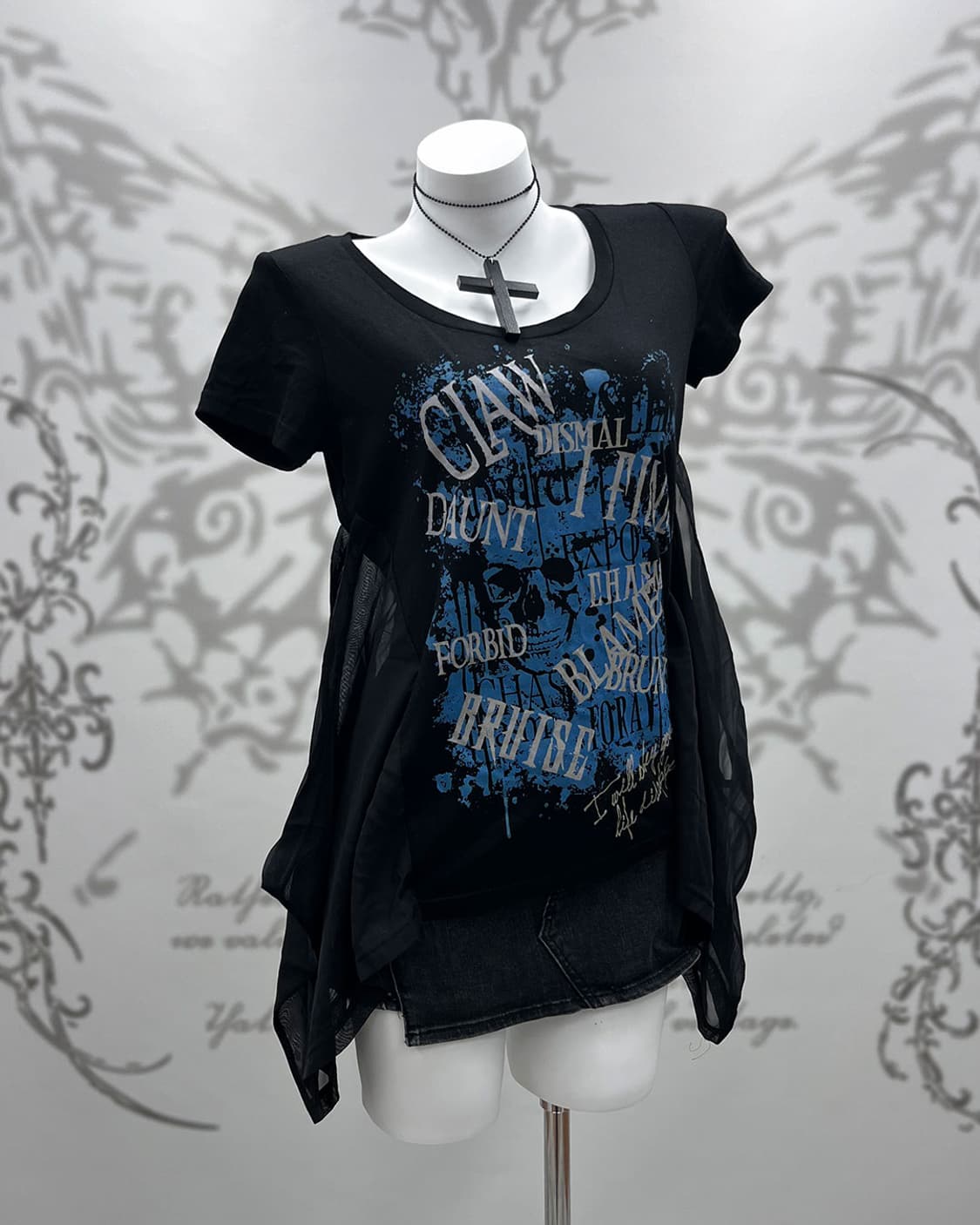 Ghost of Harlem draped punk T-shirts 상품이미지1
