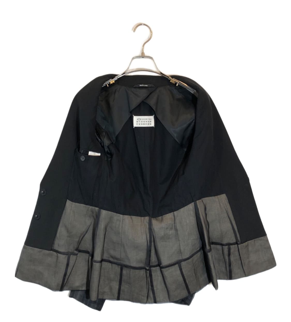 메종 마르지엘라 블랙 배색 블레이저 상품이미지4