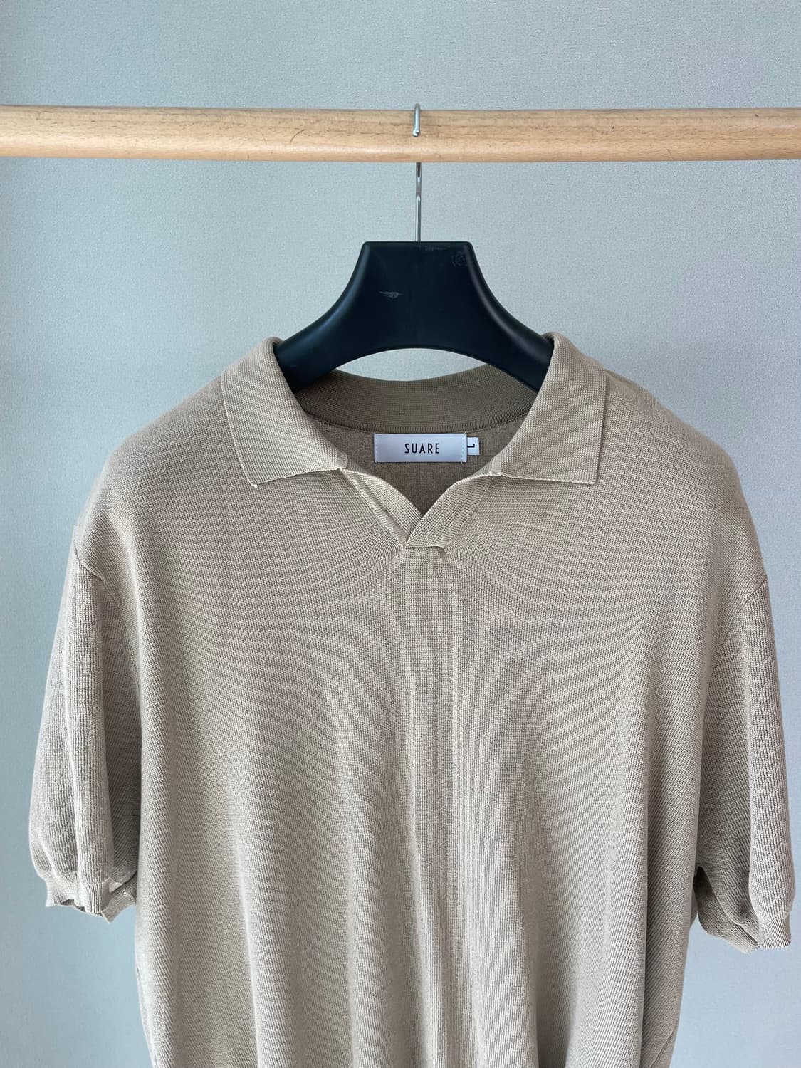 수아레(SUARE) 카라 니트 반팔 상품이미지2