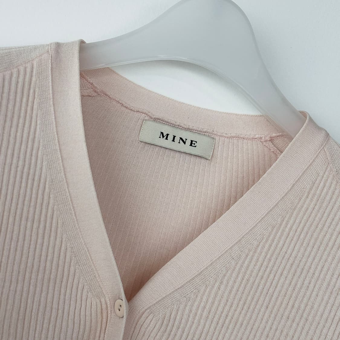 마인 슬릿 리브 니트 가디건 상품이미지2