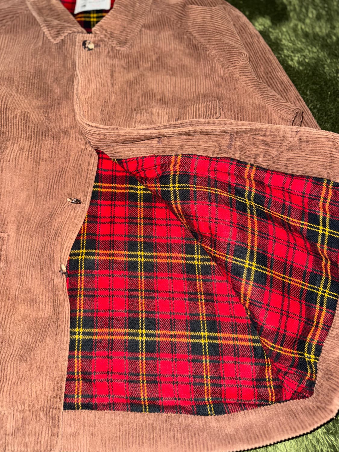[M] American Bayleaf 타탄 체크 코듀로이 헌팅 자켓 상품이미지5