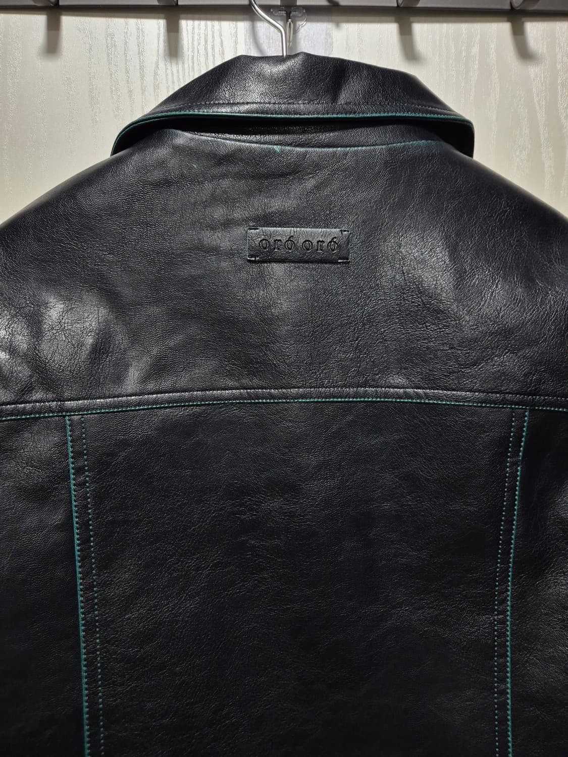 (새상품)ORO 오로 블랙 레더 크롭 자켓 상품이미지8