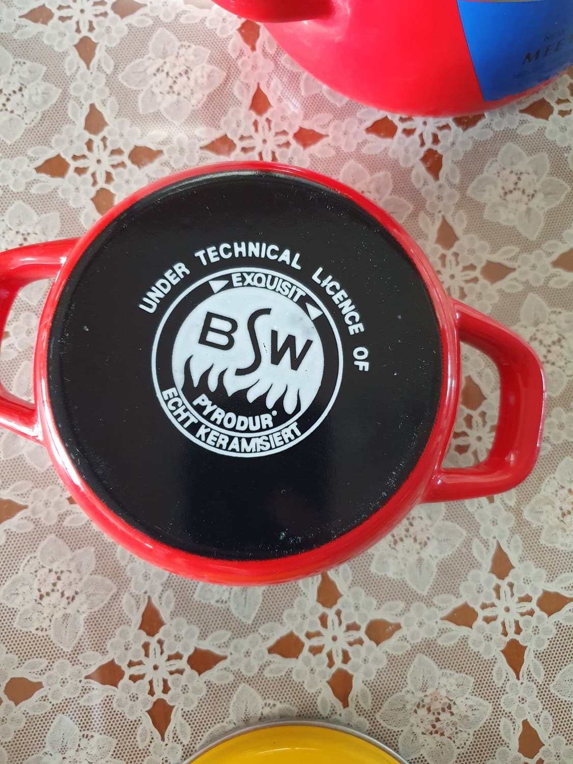 빈티지 브라운 앤 켐믈러 독일 법랑 냄비 18cm 상품이미지2