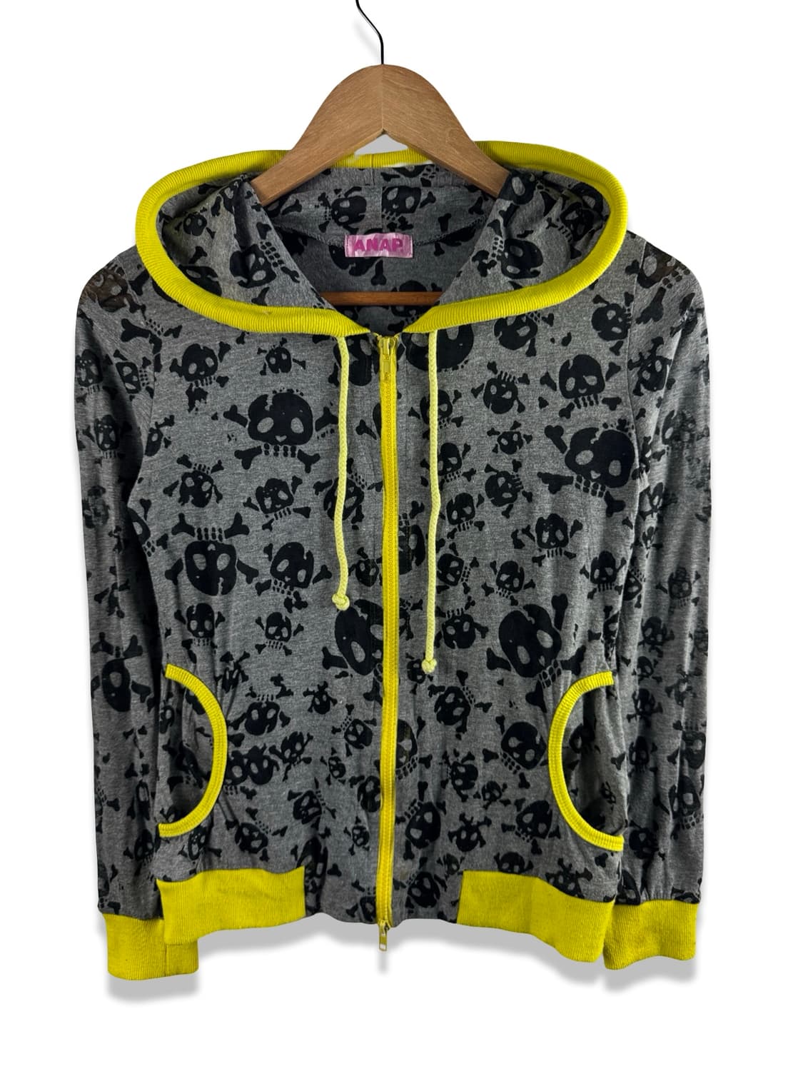 JPN 헤이세이 갸루 펑크 스컬 후드집업2376 상품이미지1