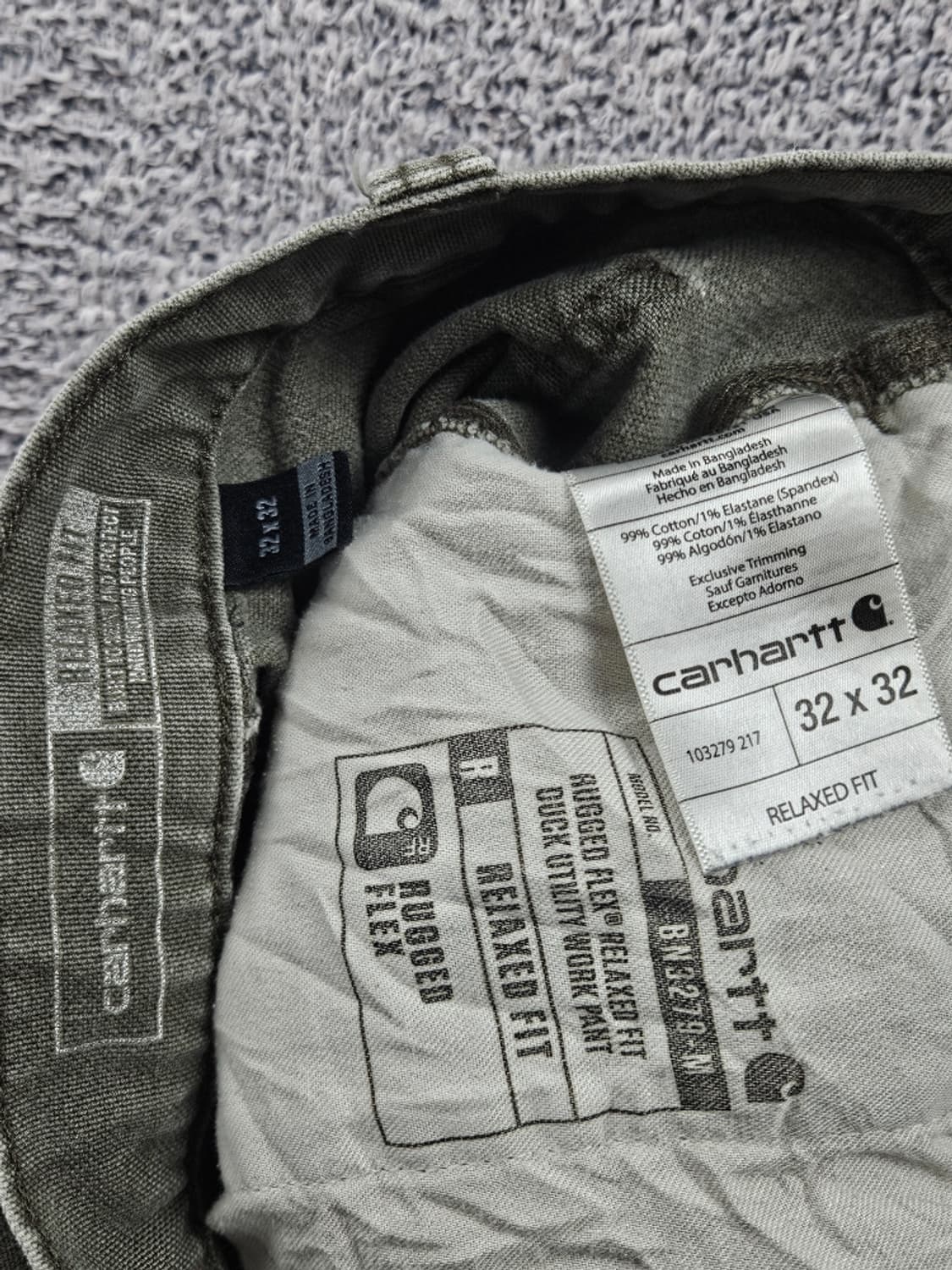 칼하트 덕 캔버스 카펜터 워크 팬츠 ( 32 X 32 ) / 10907 상품이미지7