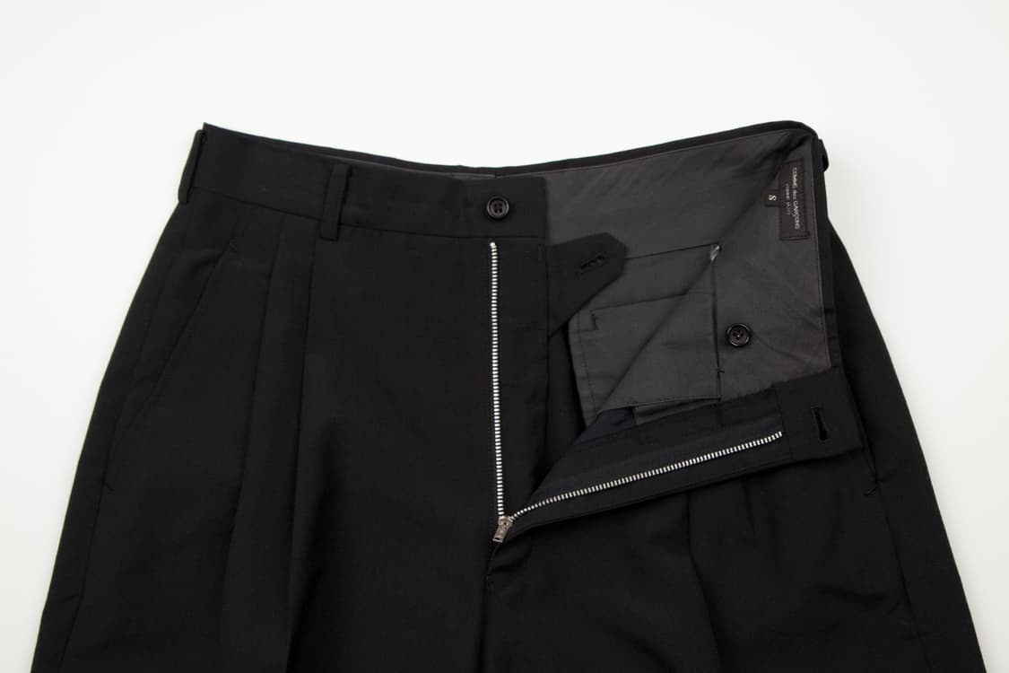 COMME DES GARCONS HOMME PLUS 울 슬랙스 팬츠 블랙 상품이미지3