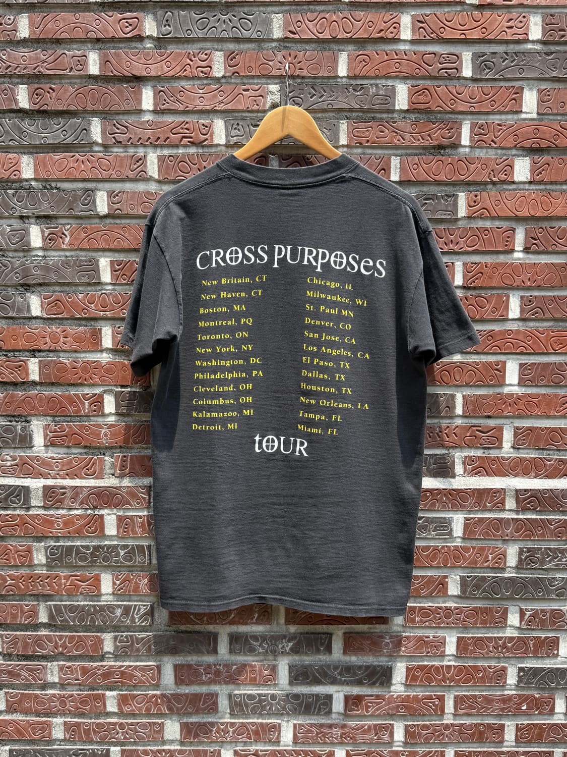 블랙사바스 1994s Cross Purposes 빈티지 투어 티셔츠 상품이미지2