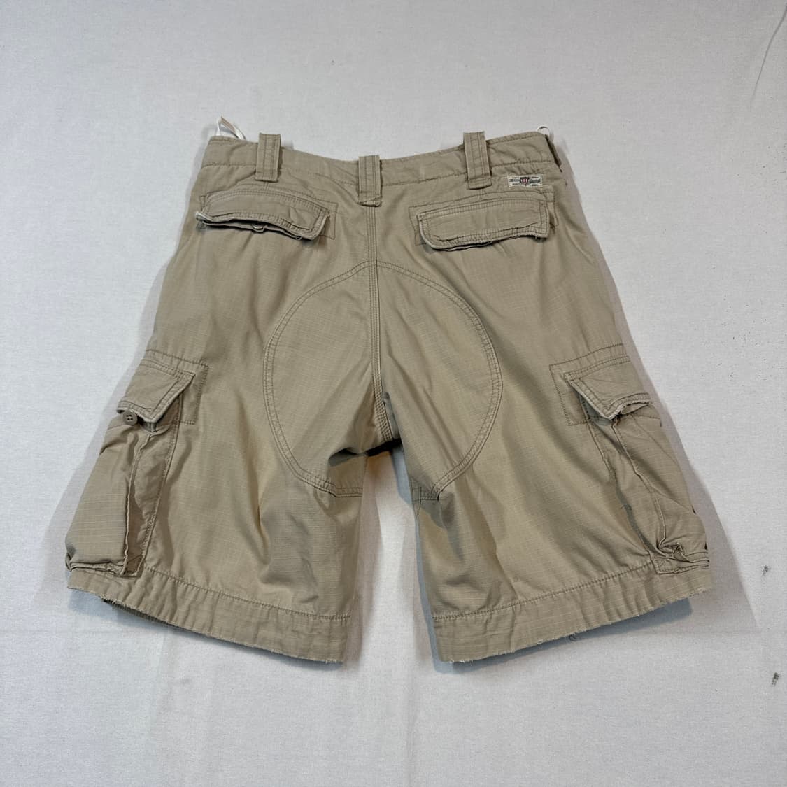 32inch) 폴로 진스 박스로고 카고 버뮤다 반바지 면바지 상품이미지1