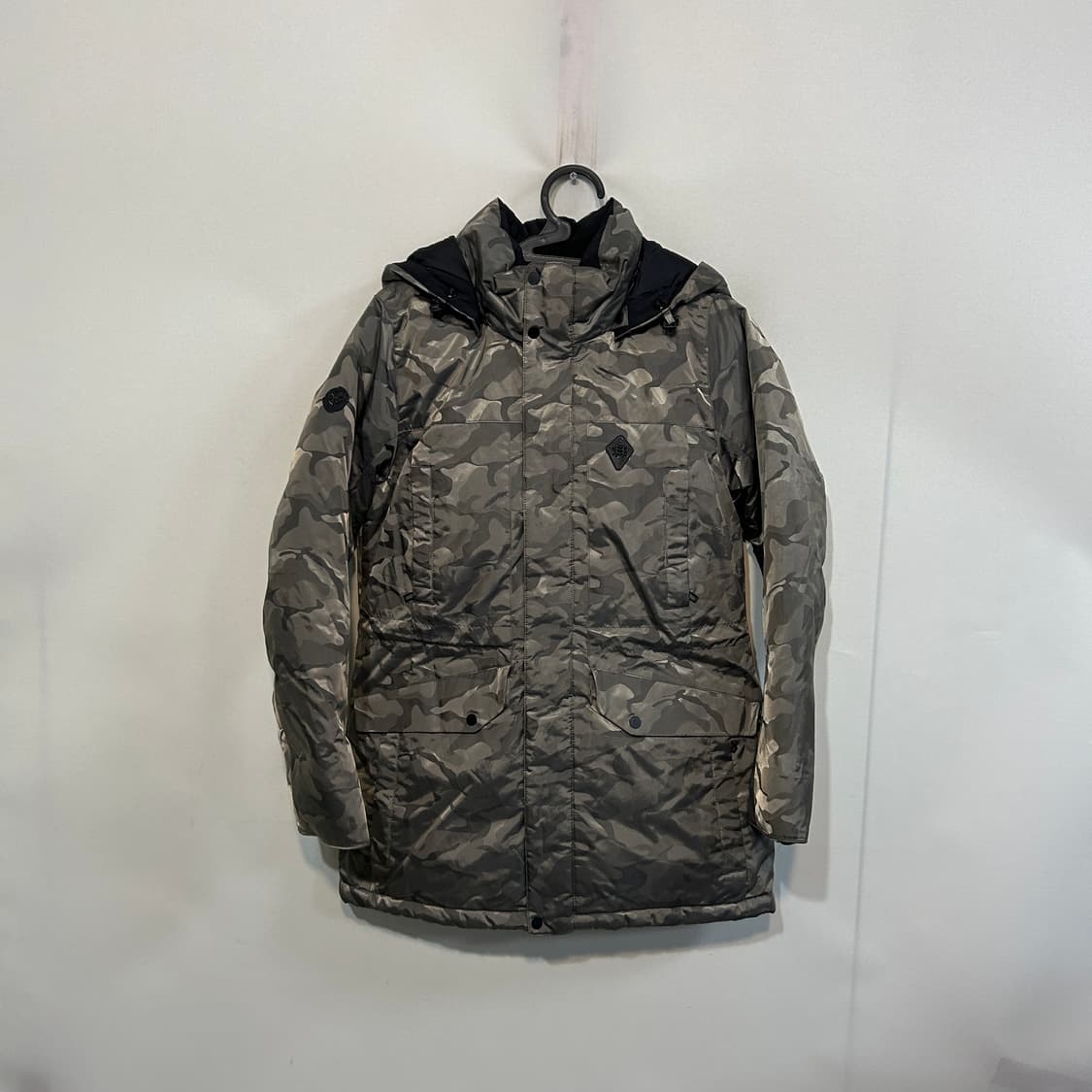 코오롱 여성 구스다운 카모 패딩 90  상품이미지1