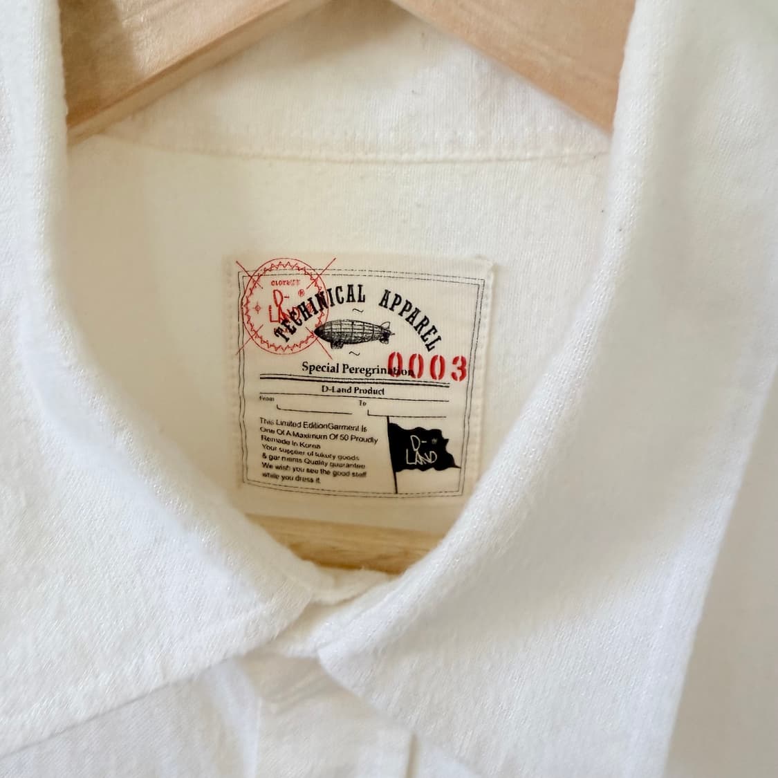 D-LAND 테크니컬 어패럴 셔츠 화이트 상품이미지4