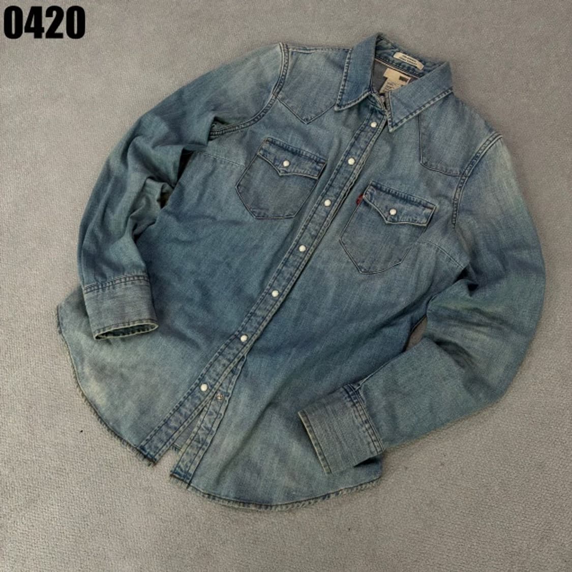 리바이스 데님 웨스턴 셔츠 s 상품이미지1