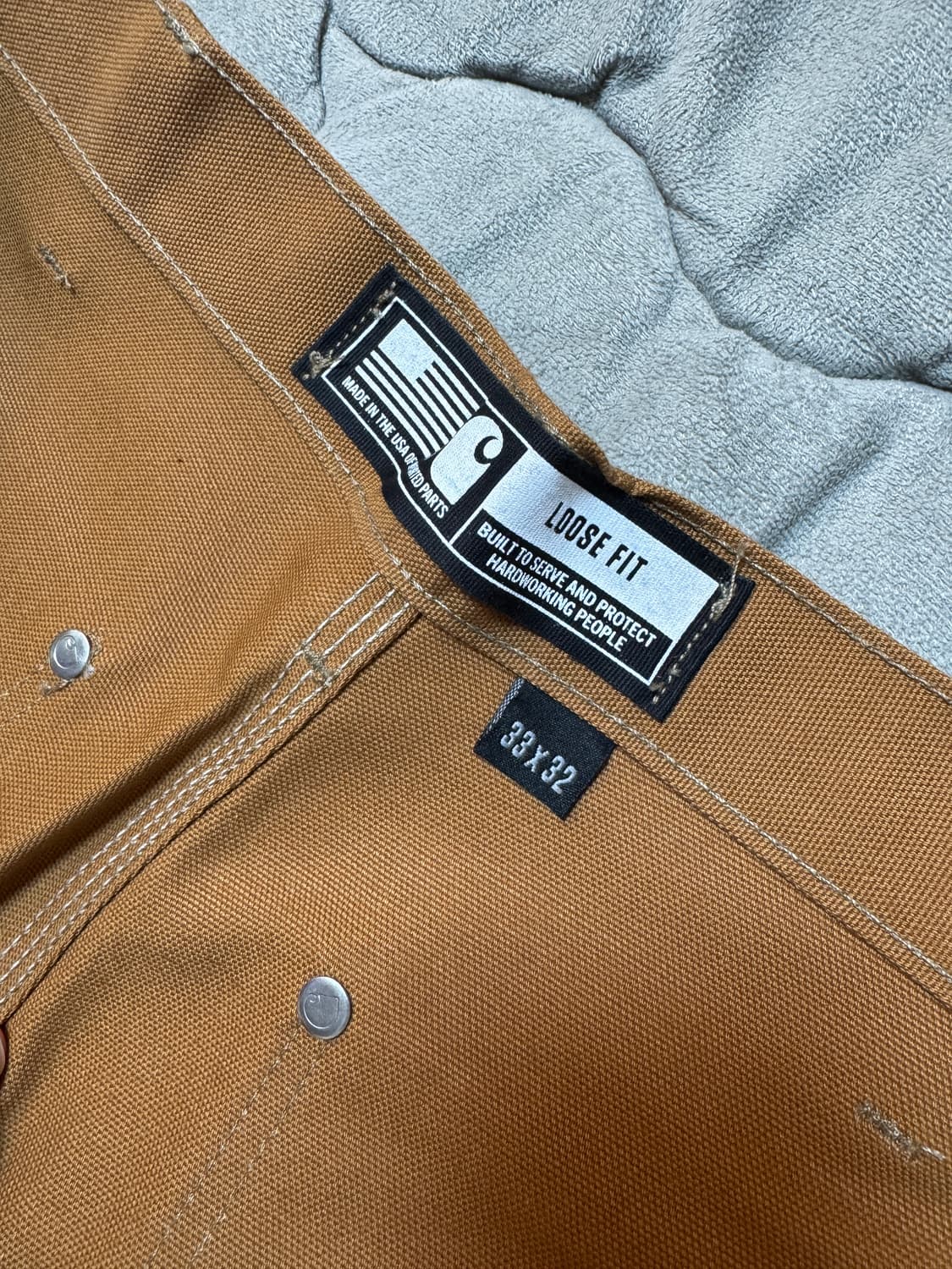 오리지널 칼하트 더블니 b01 33x32 새상품 상품이미지8