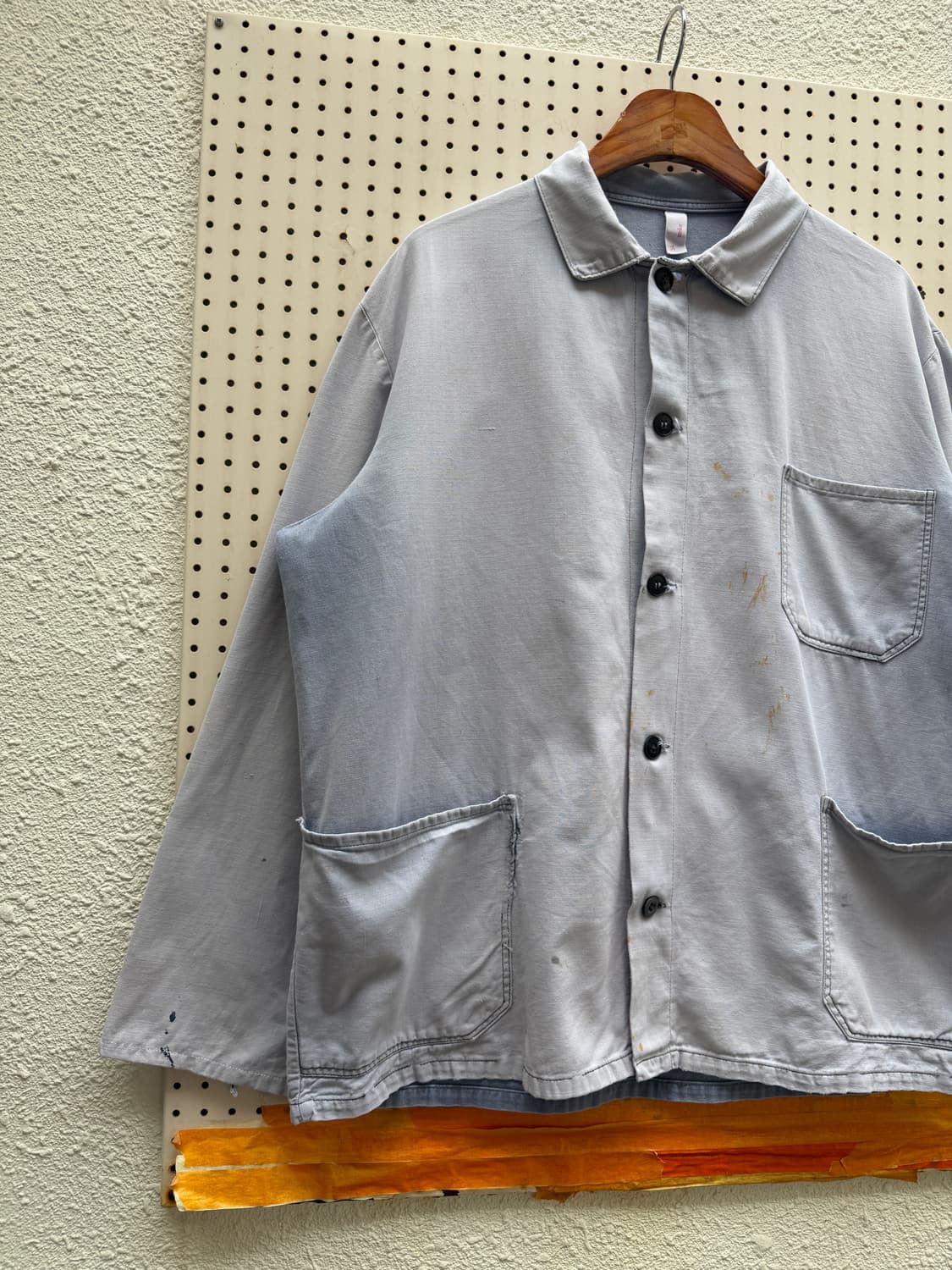 1970s SUN BLEACHED HARD FADED 빈티지프렌치워크자켓 상품이미지4
