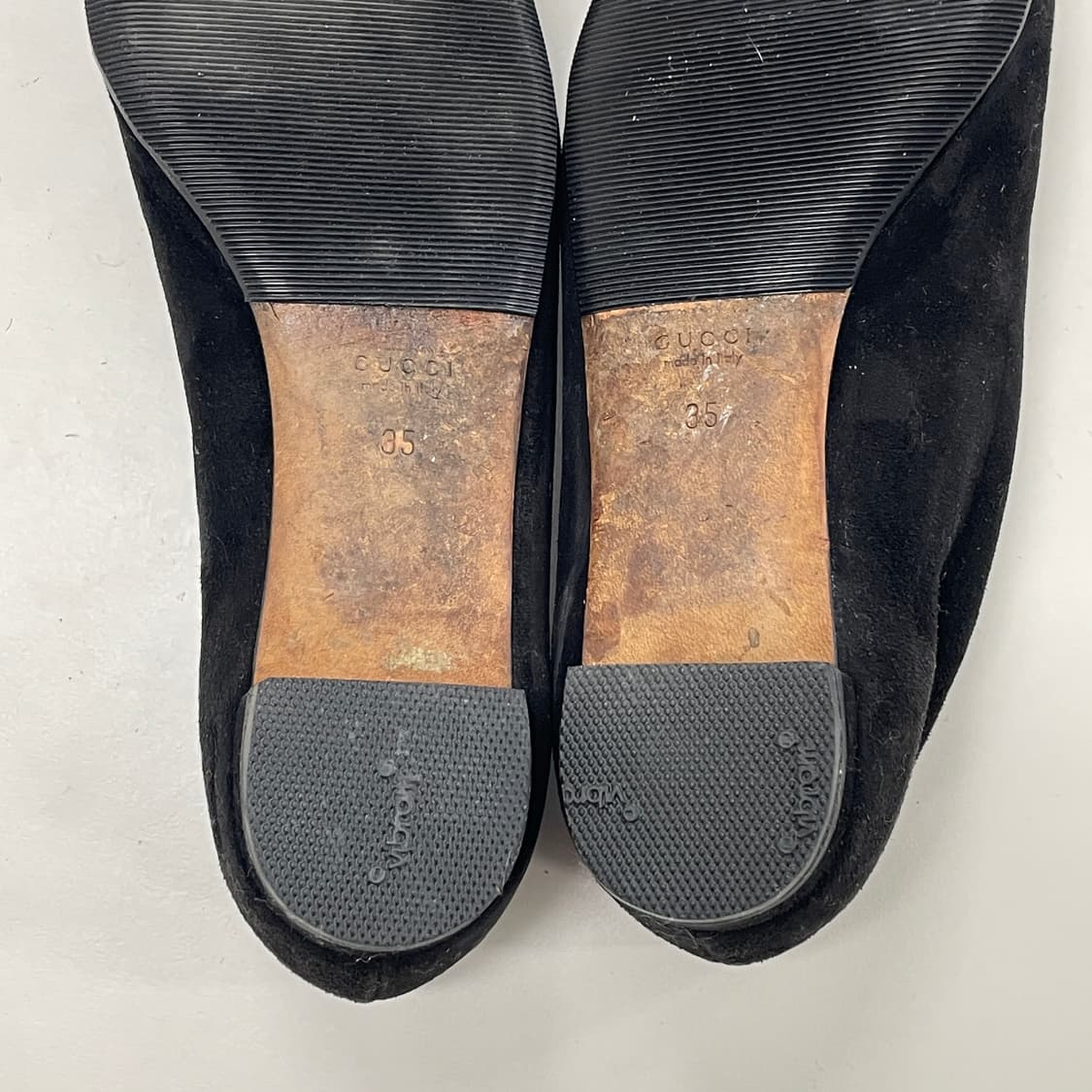 구찌 스웨이드 발레리나 플랫 슈즈 상품이미지4