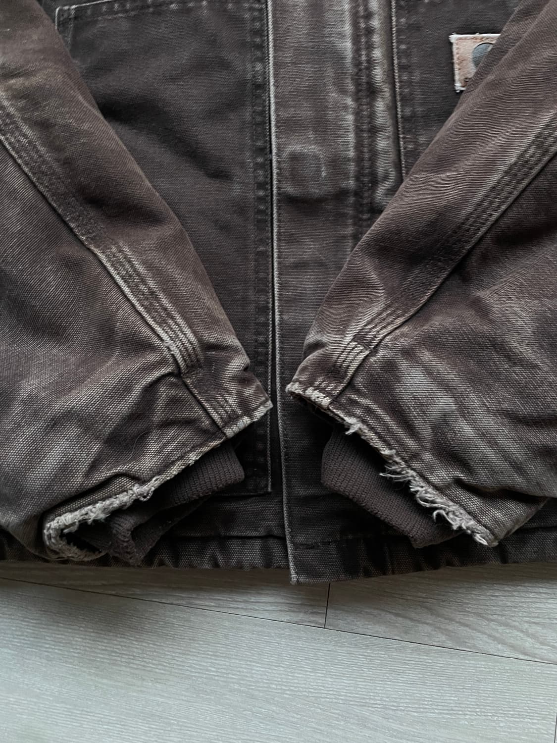 칼하트 J22 DKB 다크브라운 디트로이트 아크틱 자켓 빈티지 상품이미지7