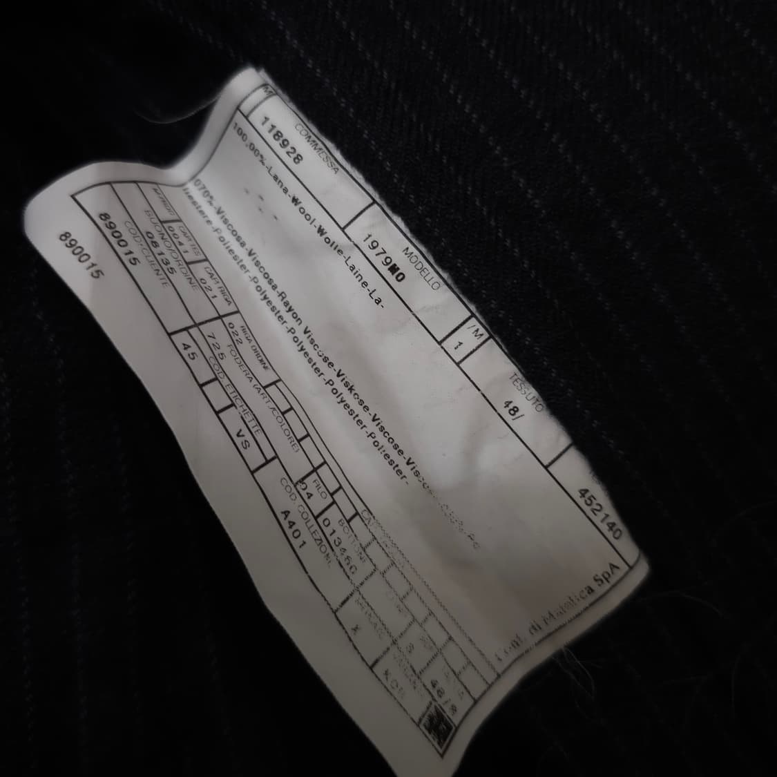 알마니 헤링본 울 자켓 상품이미지5