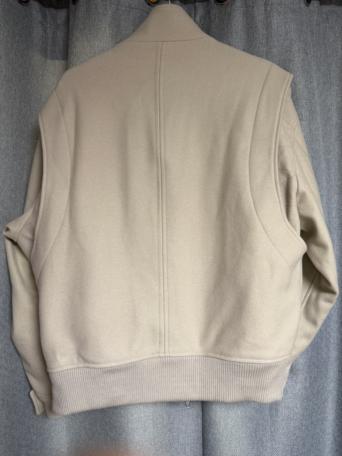 벨리에 오버핏 울100 블루종 상품이미지2