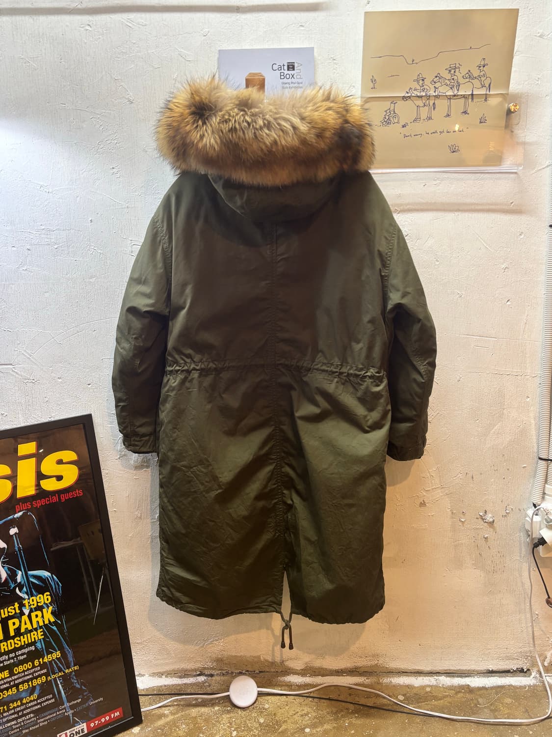 카이 아크만 덕다운 라쿤 야상 점퍼 상품이미지3