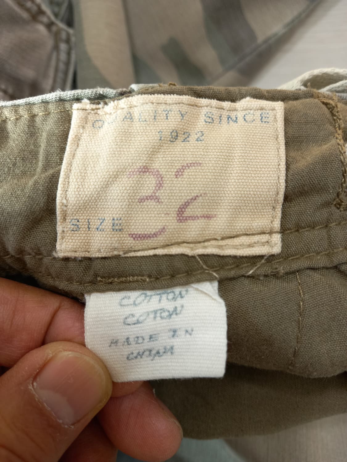 32 HCO1922 밀리터리 카고 버뮤다 카키 32-284 상품이미지6