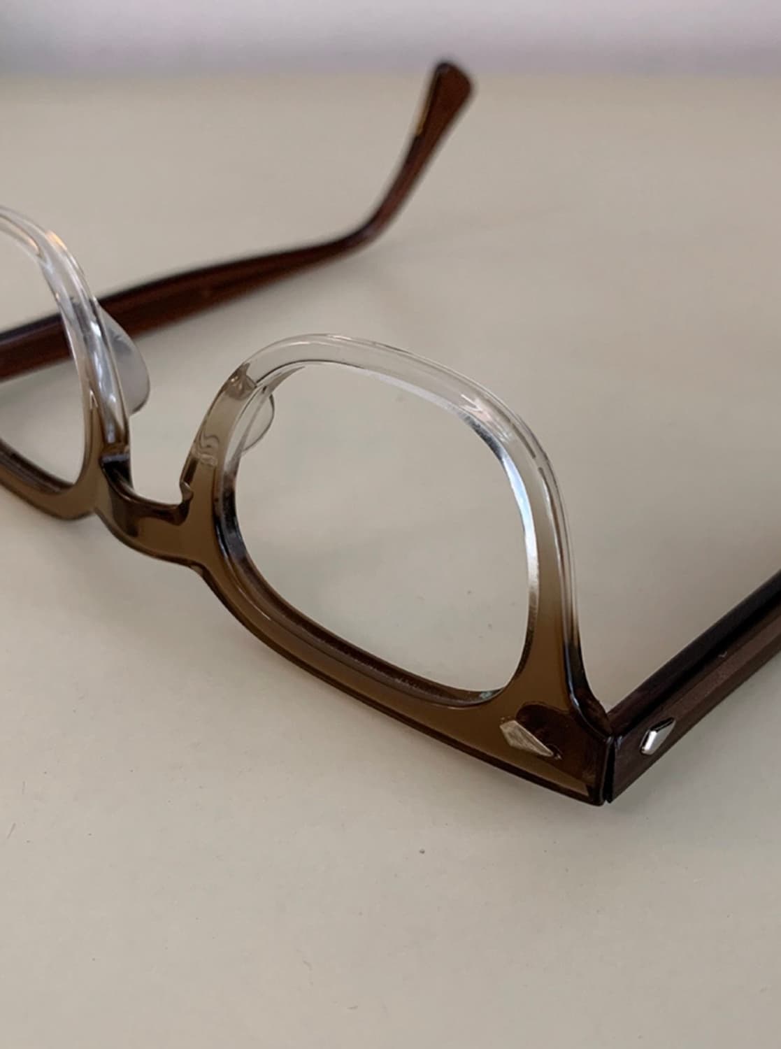 70s 아메리칸 옵티컬 브라운 44-24 상품이미지2