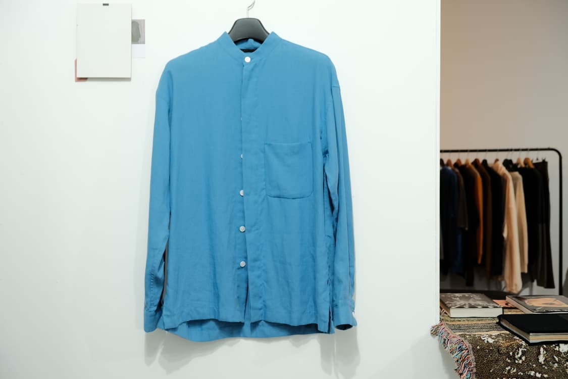 Haider ackermann skyblue linen shirt 상품이미지2