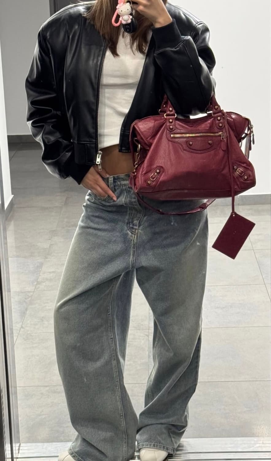 발렌시아가 클래식 모터백 레드 상품이미지7