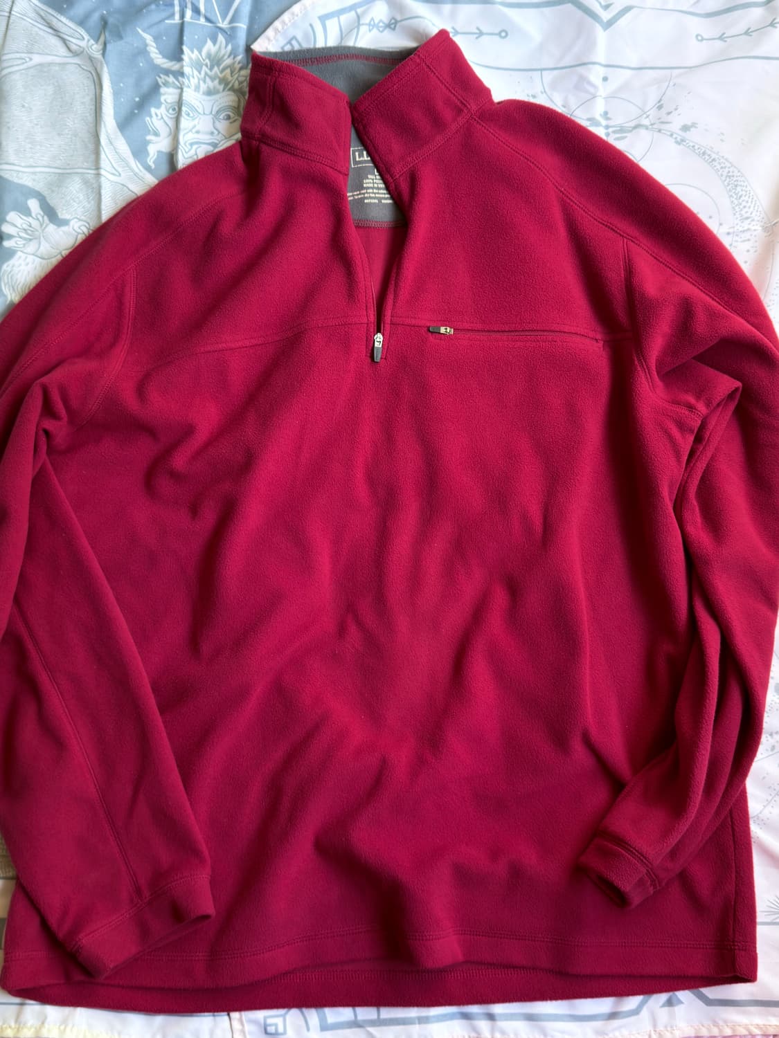 엘엘빈 1/4 지퍼 후리스 상품이미지1