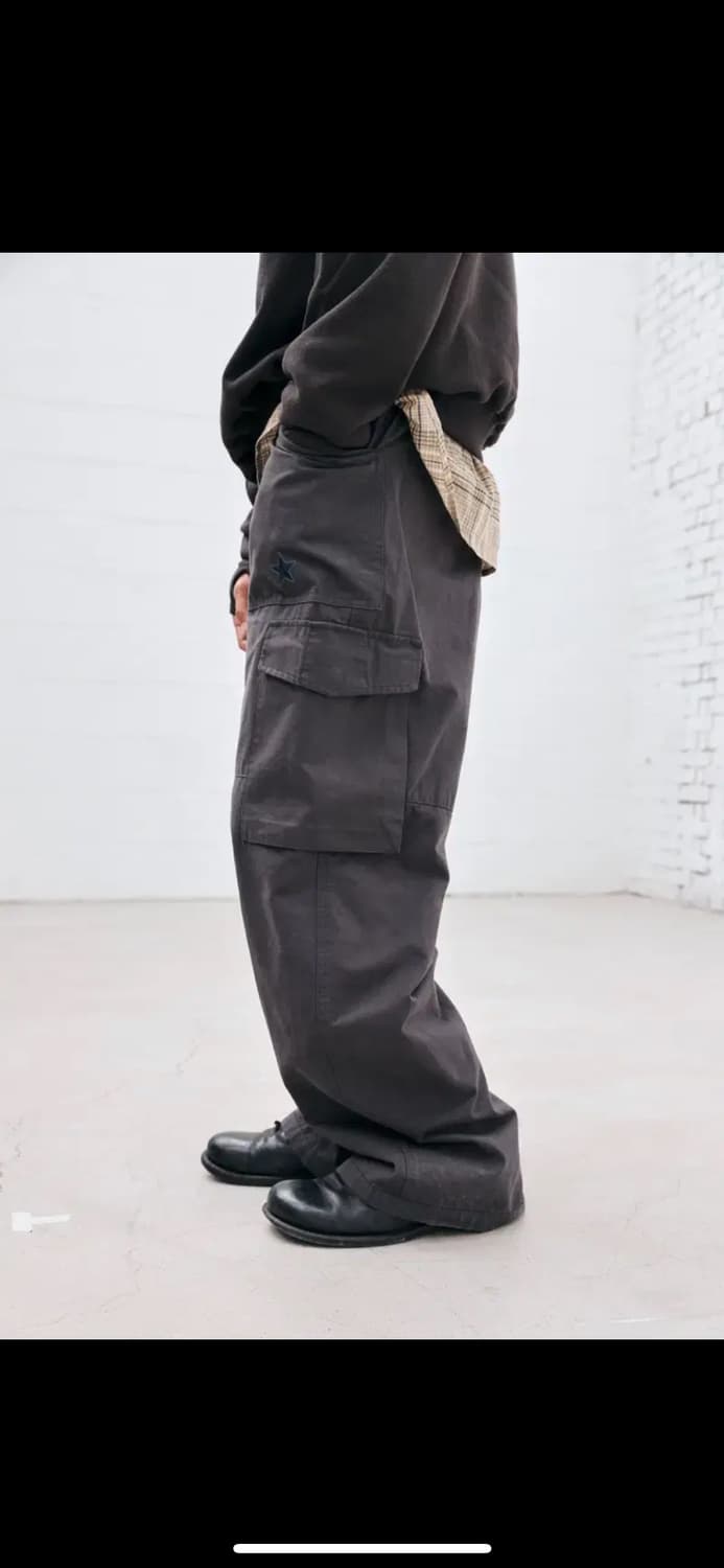 해칭룸 VTG star fatigue pants 차콜 4사이즈 팝니다 상품이미지1