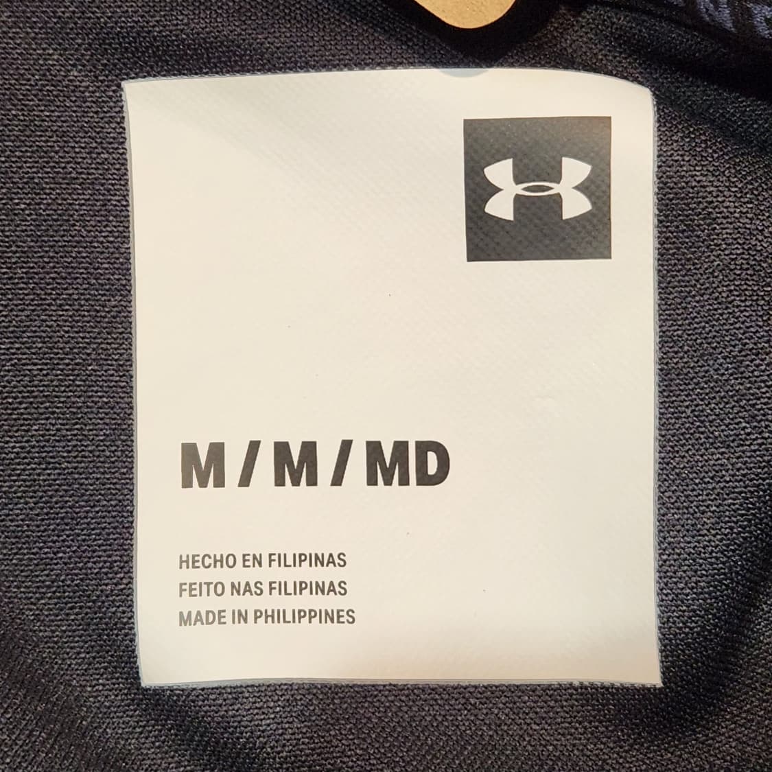 언더아머 블랙/블루 트레이닝 후드집업 (M) 상품이미지3