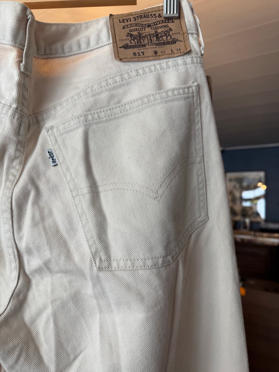 리바이스 517 화이트 탭 32x34 상품이미지4