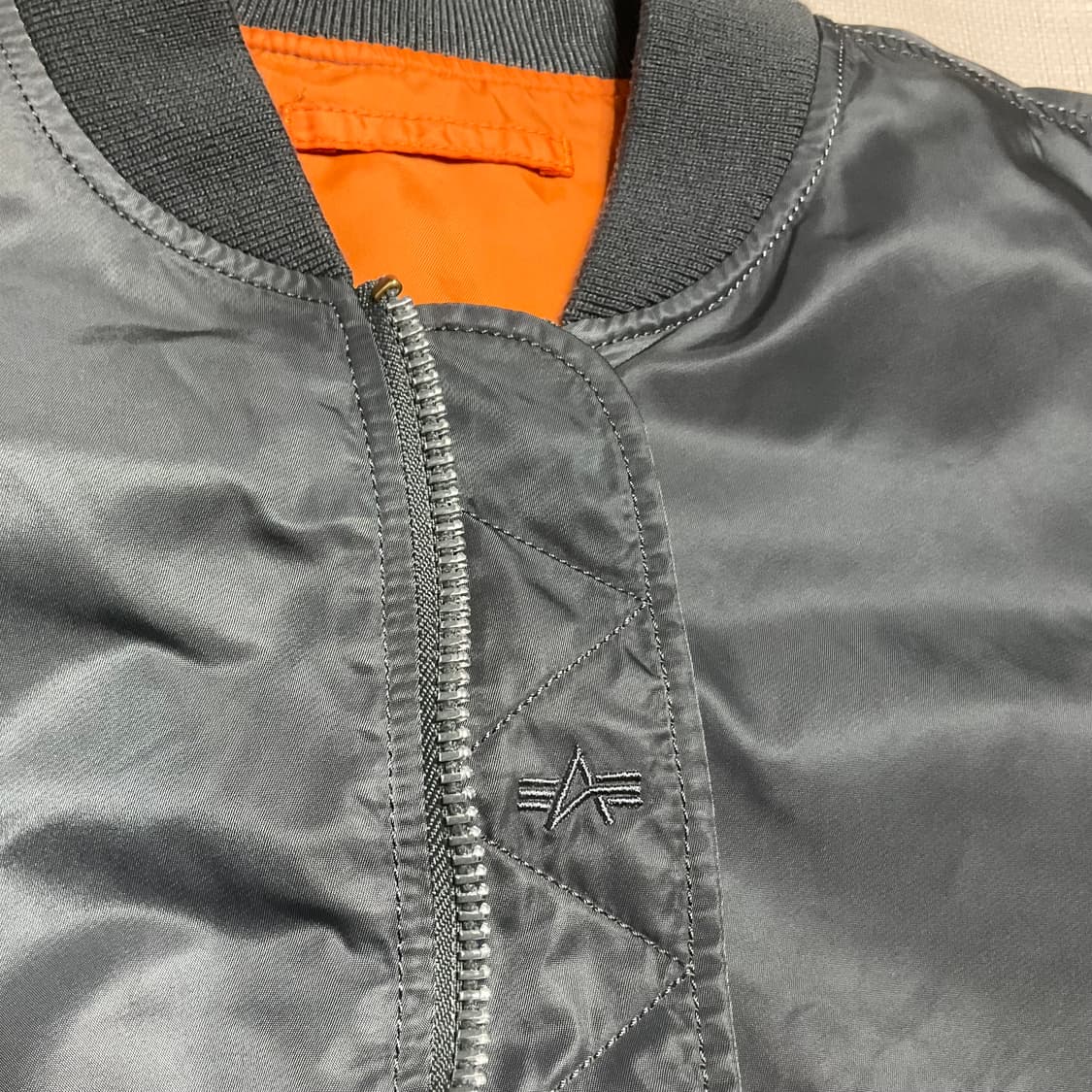 알파인더스트리 MA1 자켓 건메탈 L 상품이미지6