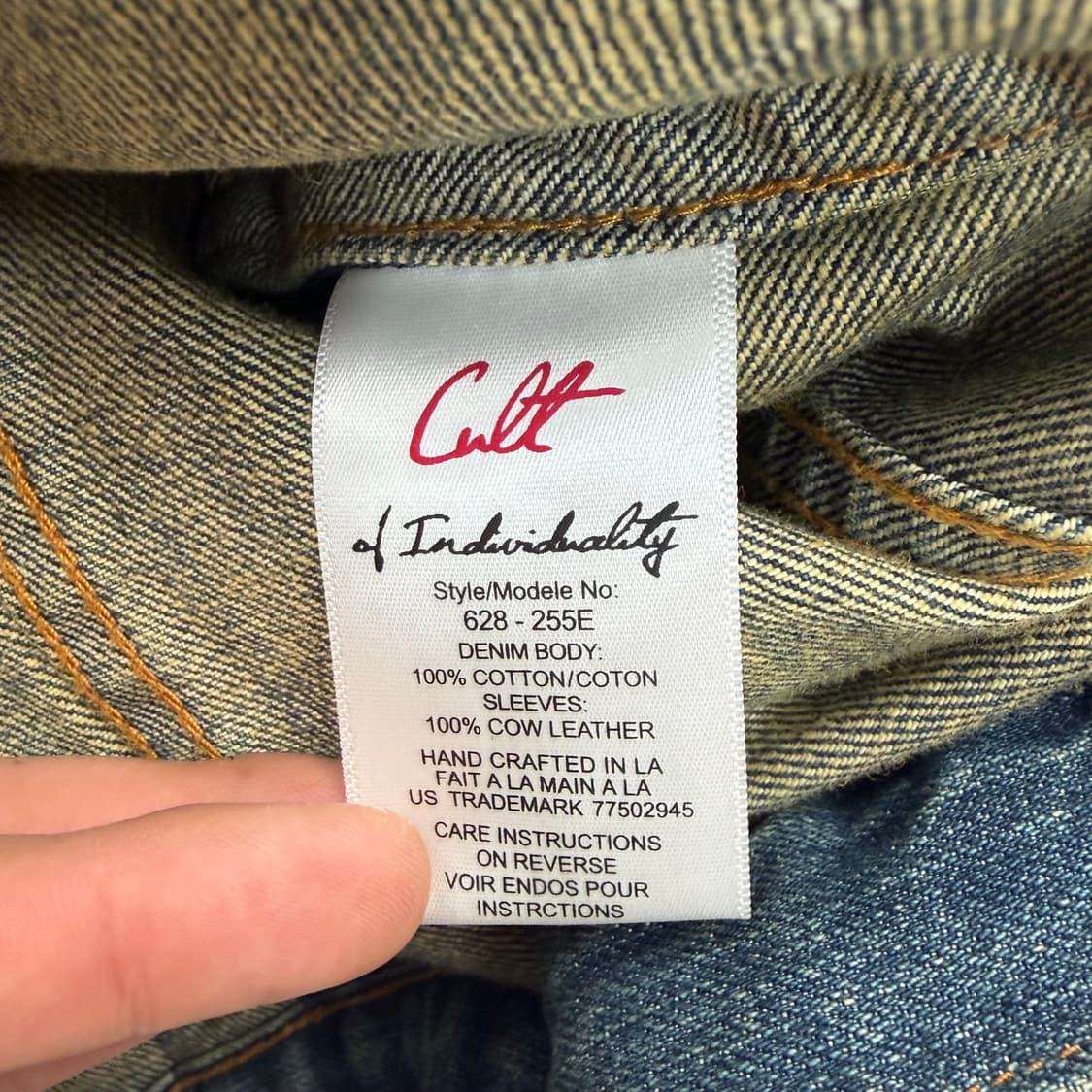 Cult of Individuality 빈티지 데님 브란도 자켓 L 상품이미지8