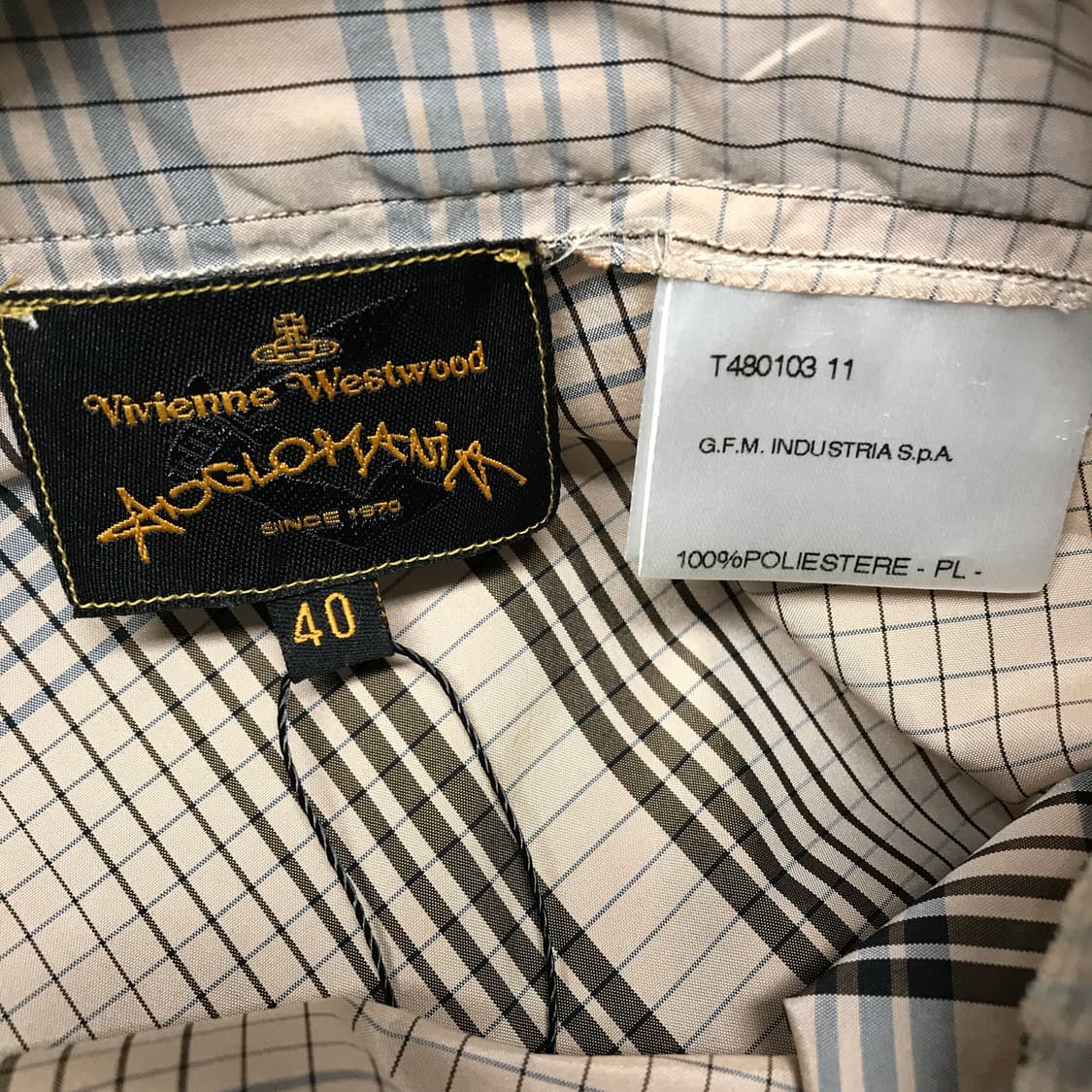 비비안웨스트우드 체크 스커트 40(W) 상품이미지8