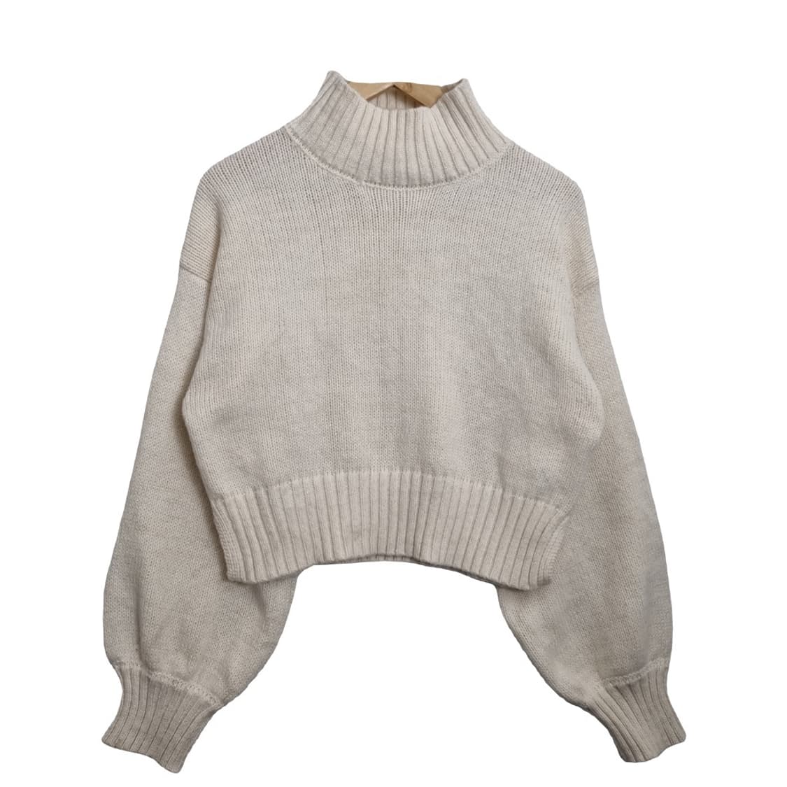 AMBRE NEIGE 크림 터틀넥 크롭 니트  상품이미지1