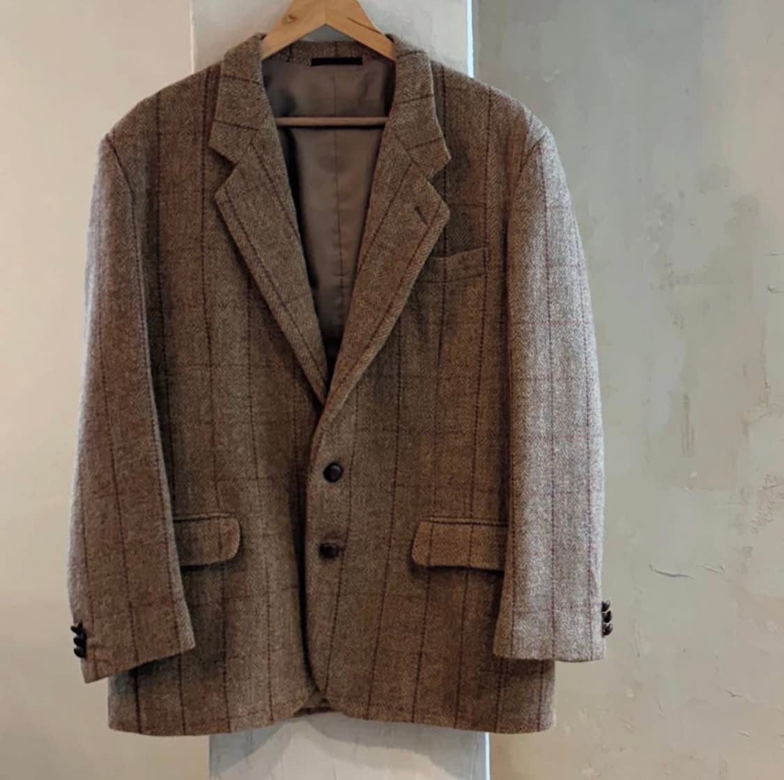 POWER CENTER x Harris Tweed 울 블레이저 상품이미지2