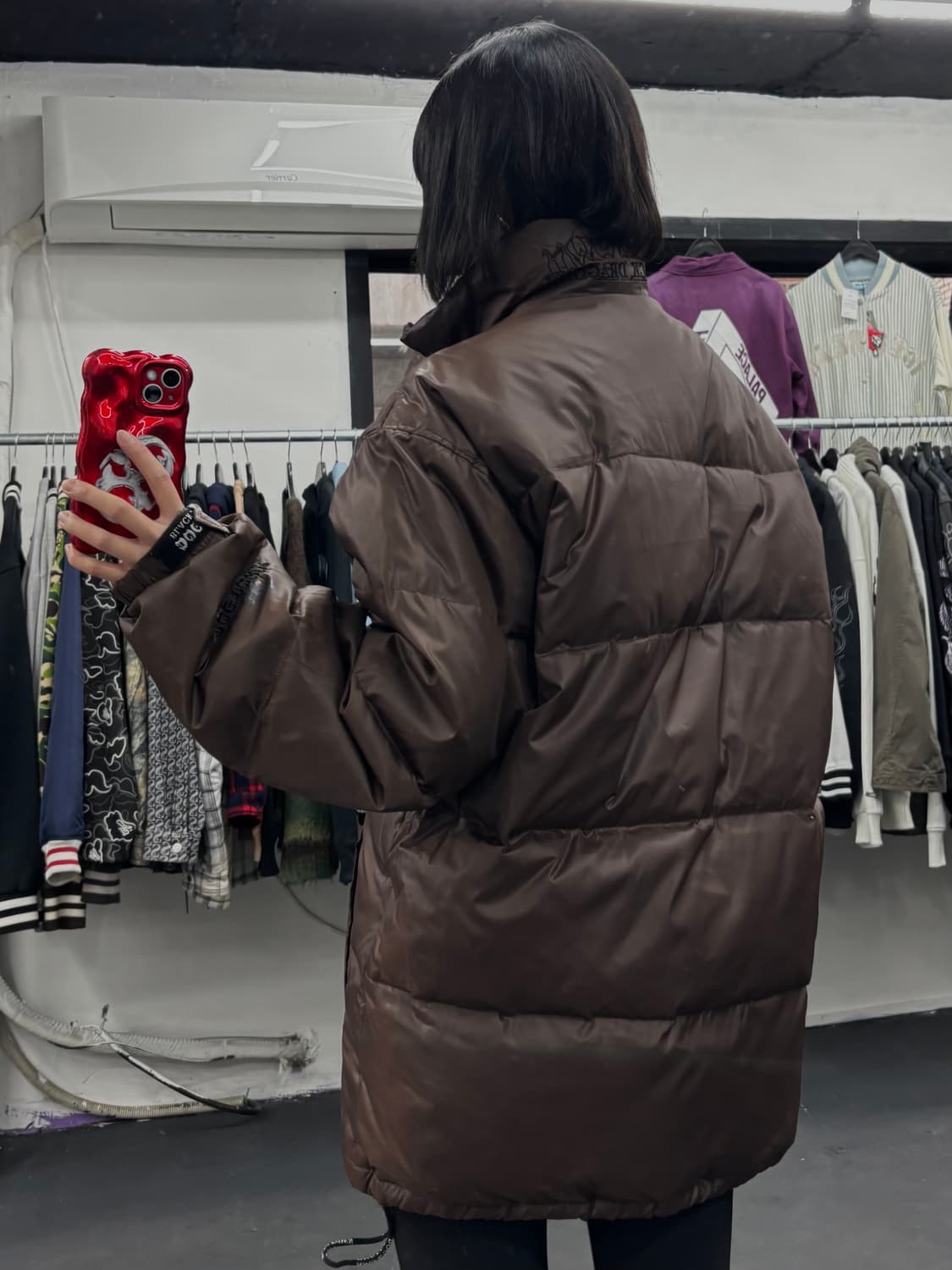 도그타운 브라운 투웨이 패딩 상품이미지5