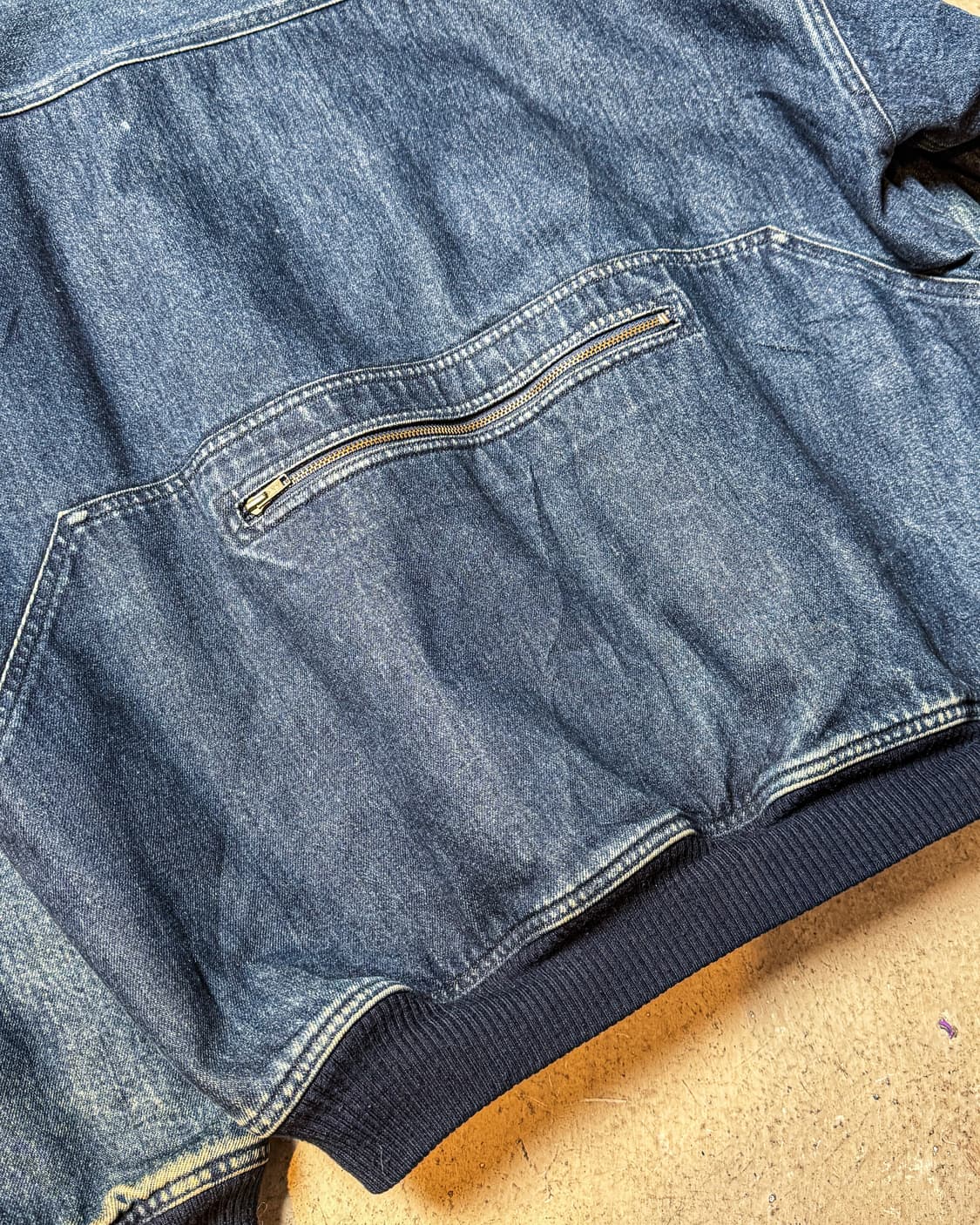 80‘s i.s. ISSEY MIYAKE – Denim Bomber JK 상품이미지8